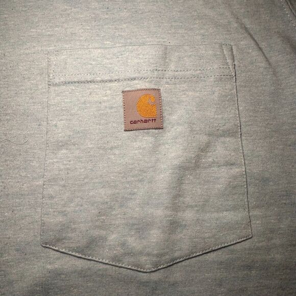 Carhartt Loose Fit Construction Workwear T Shirt Men's Size XL Blue Mediumweight - Picture 3 of 4